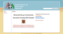 Desktop Screenshot of especial.beceneslp.edu.mx